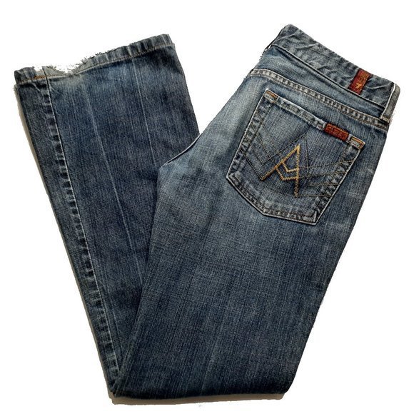 7 for all mankind Jeans size 28 Boot Cut RN#65199 B54 - Picture 13 of 14